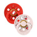 BIBS x Moomin Colour 2 pack Dancing - Candy Apple mix
