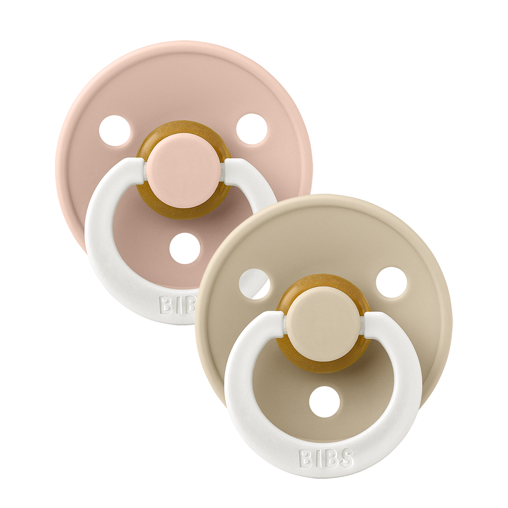 BIBS Colour 2 PACK Blush GLOW/Vanilla GLOW [product_typ] - BIBS EU