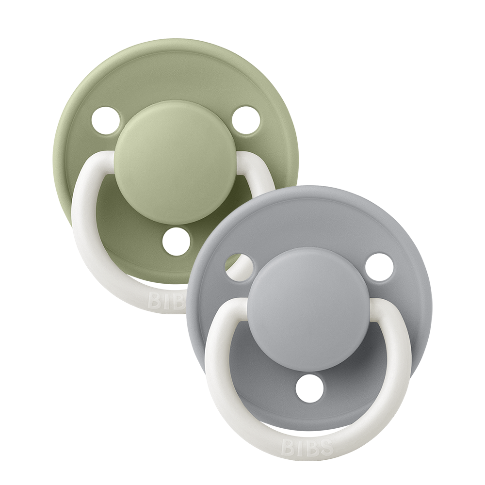 BIBS De Lux 2 PACK Sage GLOW/Cloud GLOW [product_typ] - BIBS EU