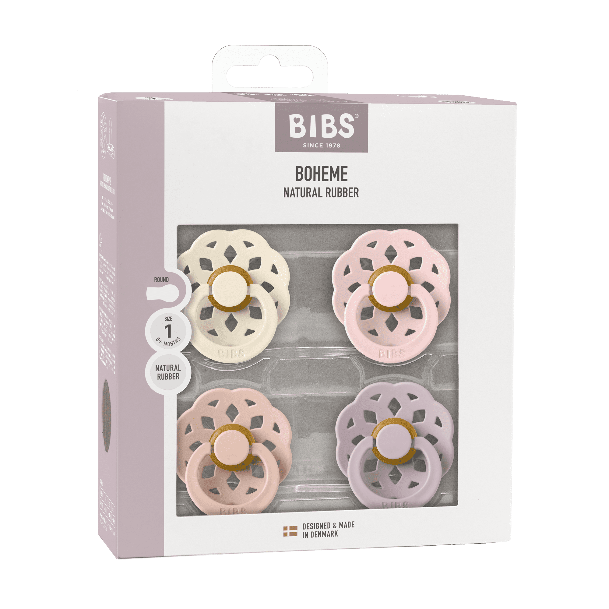 Boheme 4 PACK - Ivory/Blush/Blossom/ Dusky Lilac