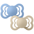 Supreme Pacifiers 2 Pack - Vanilla/Sky Blue