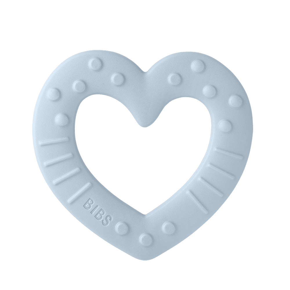 Baby Bitie Heart - Baby Blue - BIBS