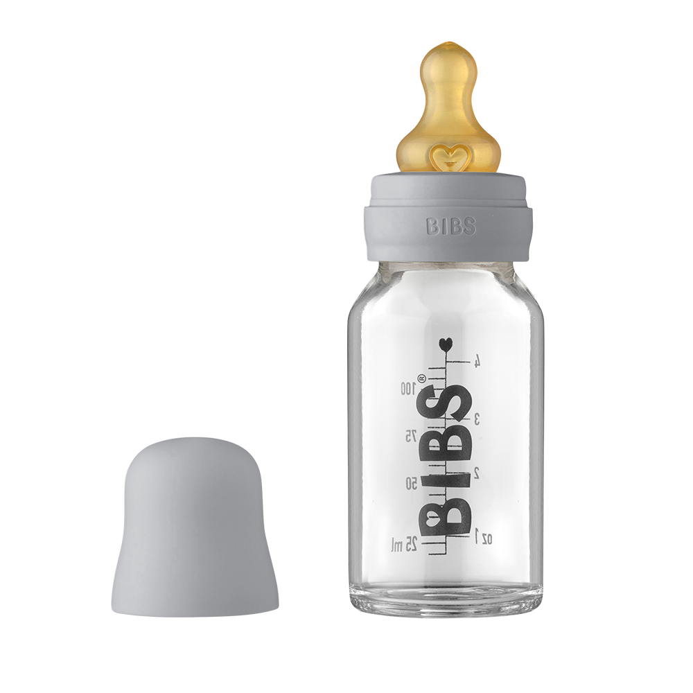 Baby Glass Bottle Complete Set 110ml Cloud
