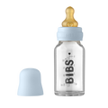 Baby Glass Bottle Complete Set 110ml Baby Blue