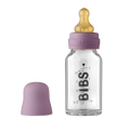 Baby Glass Bottle Complete Set Latex 110ml Mauve