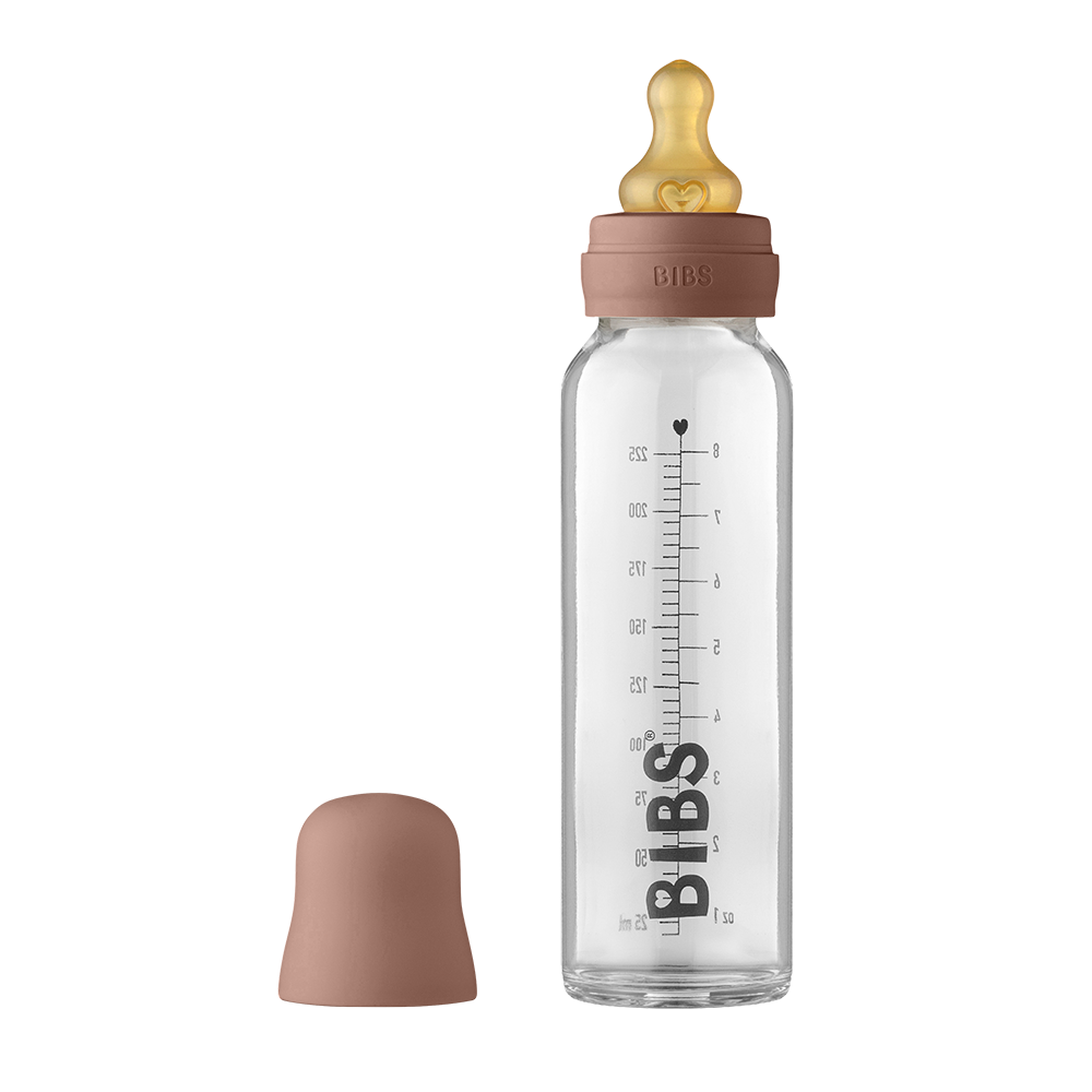 Baby Glass Bottle Complete Set 225ml Woodchuck