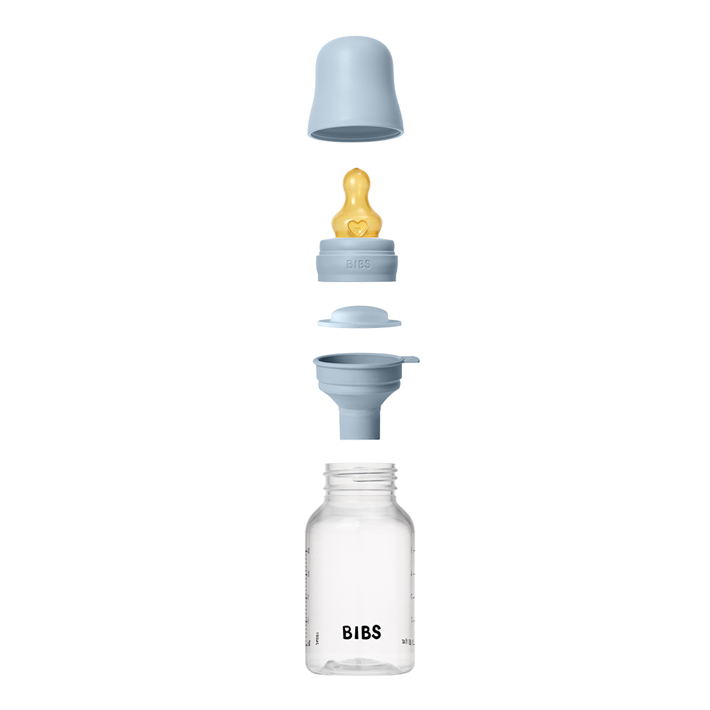 Baby BPA-Free PP Bottle Set 150ml Latex - Baby Blue