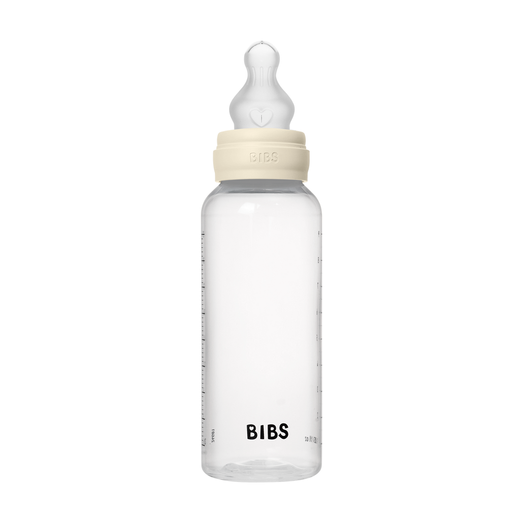 Baby Bottle Complete Set 270ml Silicone - Ivory