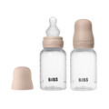 Baby BPA-Free PP Bottle Set 150ml 2 Pack Silicone - Blush - BIBS