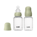 Baby BPA-Free PP Bottle Set 150ml 2 Pack Silicone - Sage - BIBS