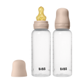Baby BPA-Free PP Bottle Set 270ml 2 Pack Latex - Blush - BIBS