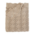 Knitted Blanket Wavy Vanilla