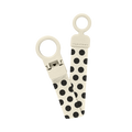 STUDIO Pacifier Clip Loop Polka - Ivory/Black