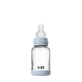 Baby Glass Bottle Set 120ml Silicone - Baby Blue
