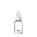 Baby Glass Bottle Set 120ml Silicone - Ivory