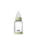 Baby Glass Bottle Set 120ml Silicone - Sage