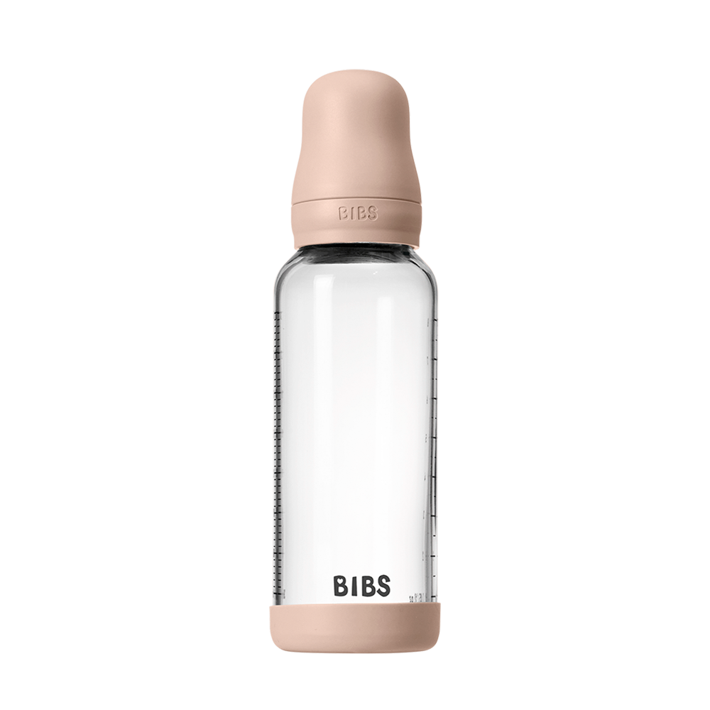 Baby Glass Bottle Set 240ml Latex - Blush