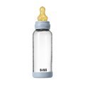 Baby Glass Bottle Set 240ml Latex - Baby Blue