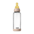 Baby Glass Bottle Set 240ml Latex - Blush
