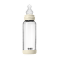 Baby Glass Bottle Set 240ml Silicone - Ivory