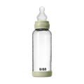 Baby Glass Bottle Set 240ml Silicone - Sage