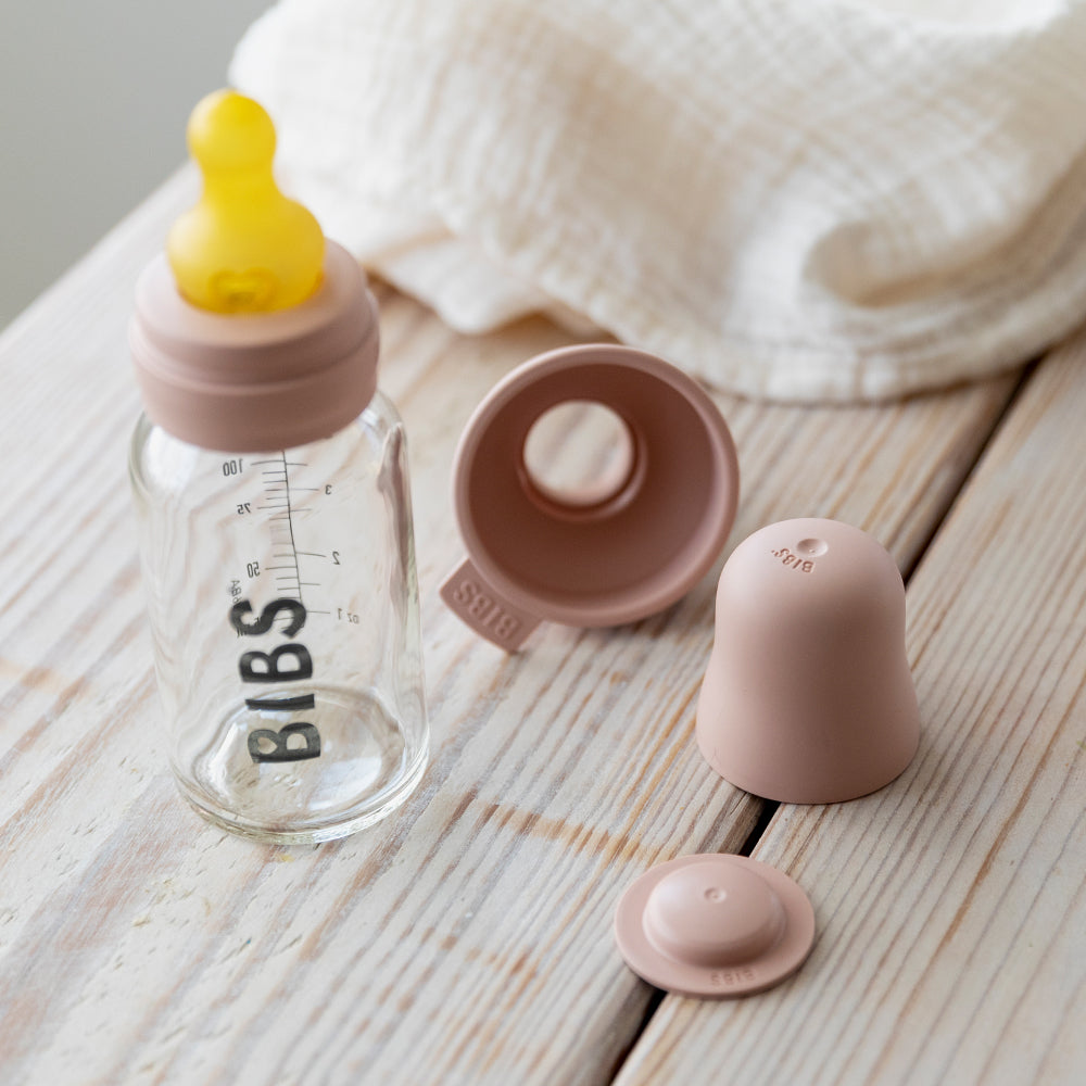 Baby Glass Bottle Complete Set 110ml Ivory