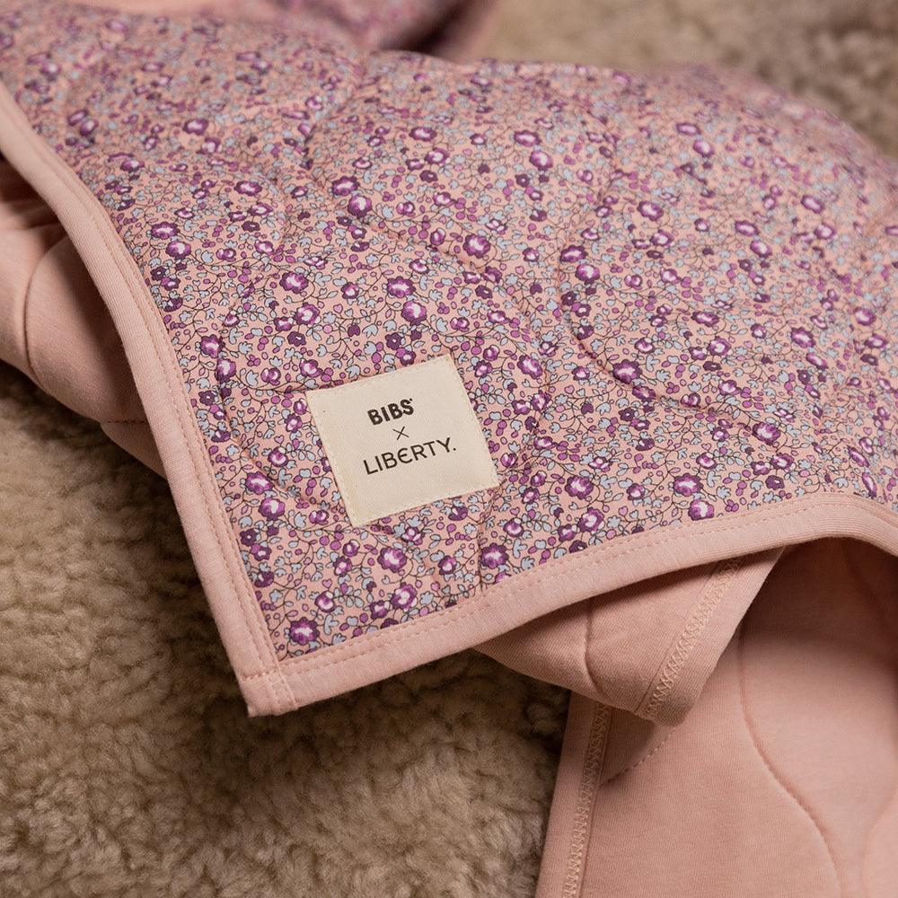 BIBS x LIBERTY Quilted Blanket Chamomile Lawn - Violet Sky - BIBS