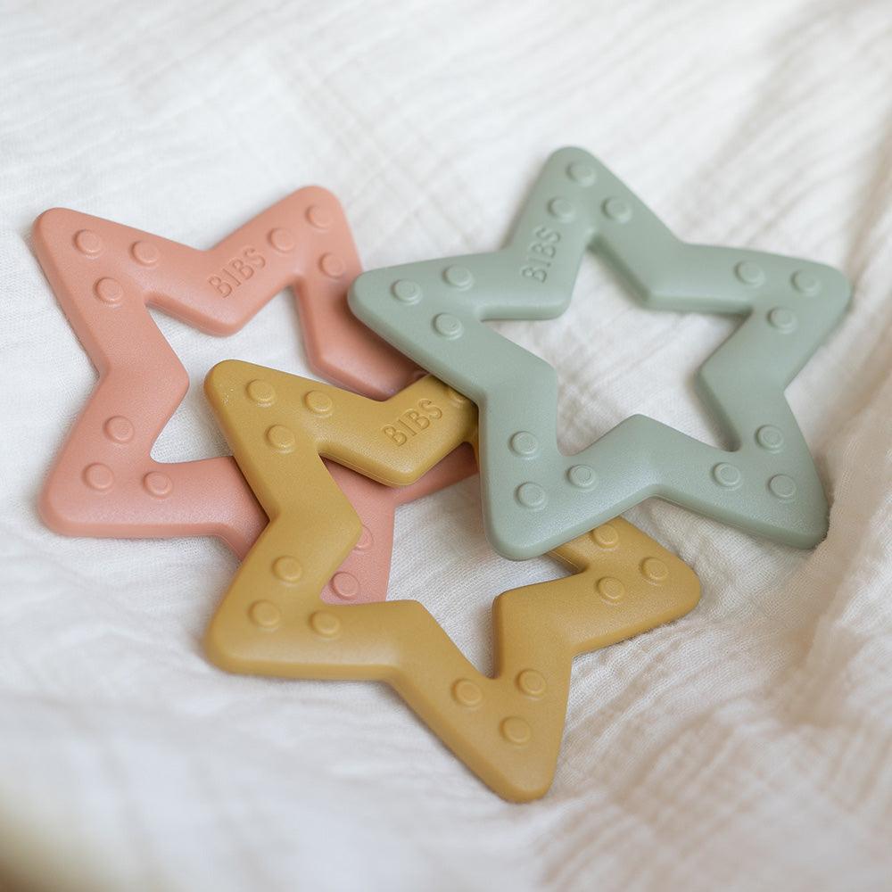 Baby Bitie Star - Peach - BIBS