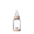 Baby Glass Bottle Set 120ml Silicone - Blush